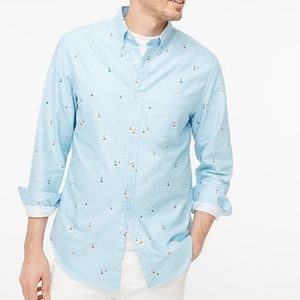 J. Crew Sailboat Flex Slim Oxford Shirt